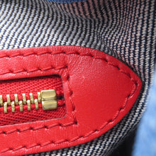 将图像加载到图库查看器中，LOUIS VUITTON Speedy Bandouliere Blue/RedM45041 Monogram Denim Size 30
