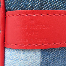 将图像加载到图库查看器中，LOUIS VUITTON Speedy Bandouliere Blue/RedM45041 Monogram Denim Size 30
