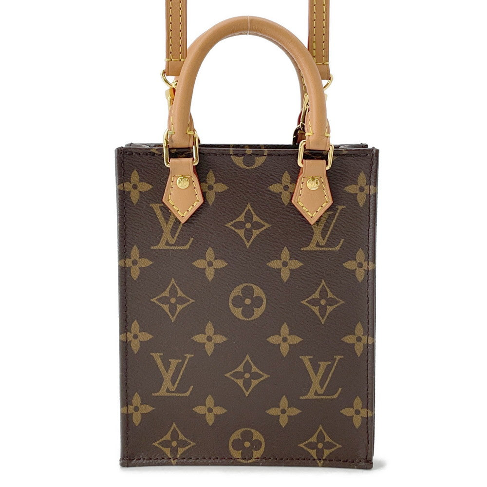 LOUIS VUITTON Petit Sac Plat BrownM69442 Monogram