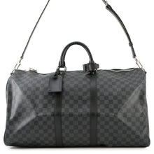 Load image into Gallery viewer, LOUIS VUITTON Keepall Bandouliere NoirN41413 Damier Graphite Size 55
