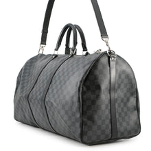 Load image into Gallery viewer, LOUIS VUITTON Keepall Bandouliere NoirN41413 Damier Graphite Size 55
