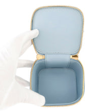 Load image into Gallery viewer, CELINE Cuir Triomphe 2-Way Vanity Shoulder Bag Light Blue10J763 Leather Size Mini
