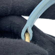 将图像加载到图库查看器中，CELINE Cuir Triomphe 2-Way Vanity Shoulder Bag Light Blue10J763 Leather Size Mini
