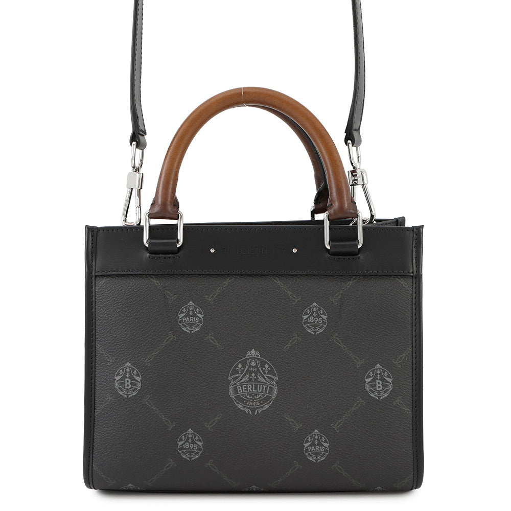Berluti URIS GULLIBA 2WAY HANDBAG Black PVC Leather