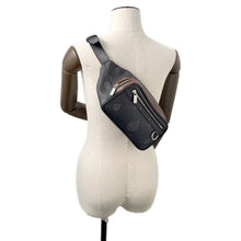Load image into Gallery viewer, Berluti Signature Ballad Crossbody Bag Black/Brown PVC Leather
