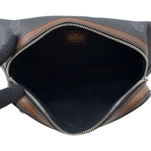 Load image into Gallery viewer, Berluti Signature Ballad Crossbody Bag Black/Brown PVC Leather

