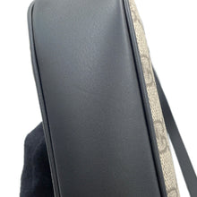 Load image into Gallery viewer, GUCCI GG Supreme Horsebit 1955 Soft Shoulder Bag Beige/Black815205 PVC Leather Size Small

