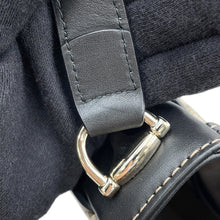 Load image into Gallery viewer, GUCCI GG Supreme Horsebit 1955 Soft Shoulder Bag Beige/Black815205 PVC Leather Size Small
