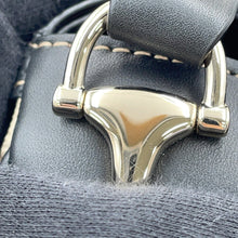 Load image into Gallery viewer, GUCCI GG Supreme Horsebit 1955 Soft Shoulder Bag Beige/Black815205 PVC Leather Size Small
