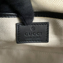 Load image into Gallery viewer, GUCCI GG Supreme Horsebit 1955 Soft Shoulder Bag Beige/Black815205 PVC Leather Size Small
