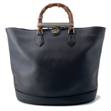 Load image into Gallery viewer, GUCCI Diana 2WAY Tote Bag Black746270 Leather Size Large
