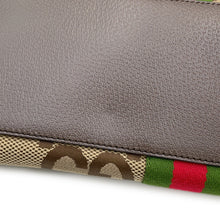 Load image into Gallery viewer, GUCCI Ophidia Jumbo GG Tote Bag Beige/Brown631685 Canvas Leather Size Medium
