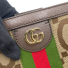 Load image into Gallery viewer, GUCCI Ophidia Jumbo GG Tote Bag Beige/Brown631685 Canvas Leather Size Medium
