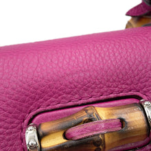 将图像加载到图库查看器中，GUCCI Bamboo 2WAY Handbag Purple240242 Leather
