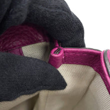将图像加载到图库查看器中，GUCCI Bamboo 2WAY Handbag Purple240242 Leather
