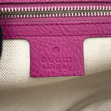 将图像加载到图库查看器中，GUCCI Bamboo 2WAY Handbag Purple240242 Leather
