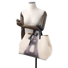 将图像加载到图库查看器中，Dior To Jules Eiffel Tower Tote Bag Ivory/BlackM2820SZBF_M941 Canvas Leather Size Large
