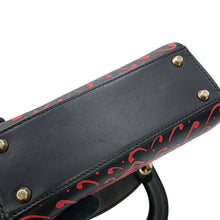 Load image into Gallery viewer, Dior Lady Dior 2WAY Handbag Black/Red Leather Size Mini

