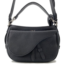 Load image into Gallery viewer, Dior Saddle Mini Soft Bag Black1ADHO023 Leather
