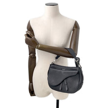 Load image into Gallery viewer, Dior Saddle Mini Soft Bag Black1ADHO023 Leather
