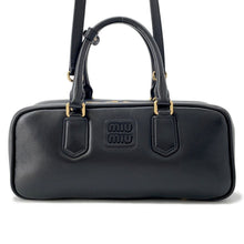 Load image into Gallery viewer, MIUMIU Arkady 2WAY Handbag Black5BB148 Leather
