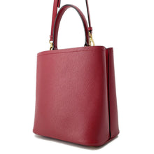 Load image into Gallery viewer, PRADA Panier Saffiano Leather 2WAY Handbag Red1BA212 Leather
