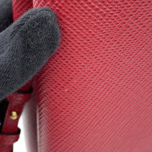 Load image into Gallery viewer, PRADA Panier Saffiano Leather 2WAY Handbag Red1BA212 Leather
