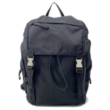 将图像加载到图库查看器中，PRADA Backpack Black2VZ062 Nylon
