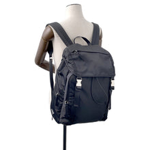 将图像加载到图库查看器中，PRADA Backpack Black2VZ062 Nylon
