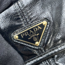 将图像加载到图库查看器中，PRADA Shoulder Bag Black1BD376 Leather Size Medium
