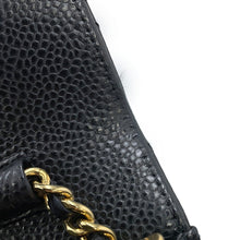 将图像加载到图库查看器中，CHANEL Matelasse Chain wallet BlackAP0250 Caviar Leather
