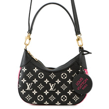 将图像加载到图库查看器中，LOUIS VUITTON Bagatelle NM Black/White/PinkM46091 Monogram Empreinte Leather
