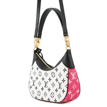 将图像加载到图库查看器中，LOUIS VUITTON Bagatelle NM Black/White/PinkM46091 Monogram Empreinte Leather
