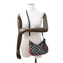 将图像加载到图库查看器中，LOUIS VUITTON Bagatelle NM Black/White/PinkM46091 Monogram Empreinte Leather
