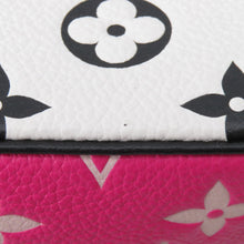 将图像加载到图库查看器中，LOUIS VUITTON Bagatelle NM Black/White/PinkM46091 Monogram Empreinte Leather
