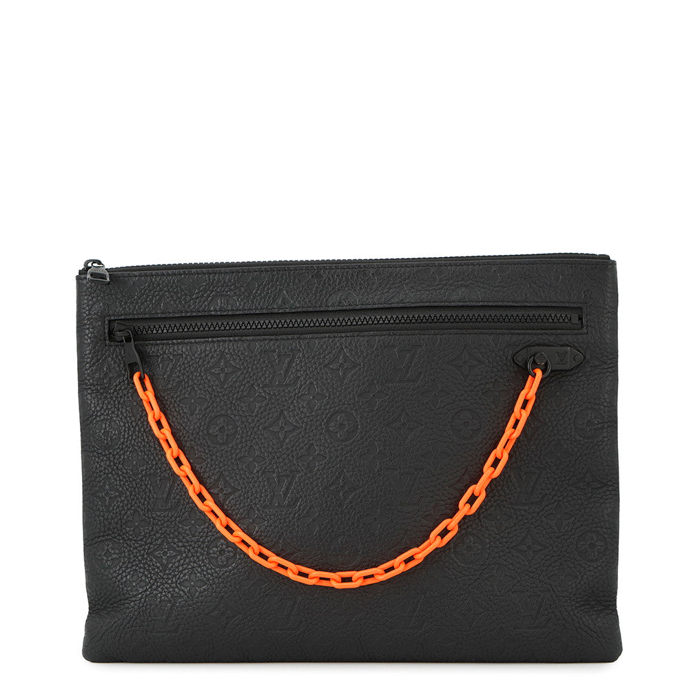 LOUIS VUITTON Pochette・A4 NoirM67461 Monogram / Taurillon Virgil Abloh