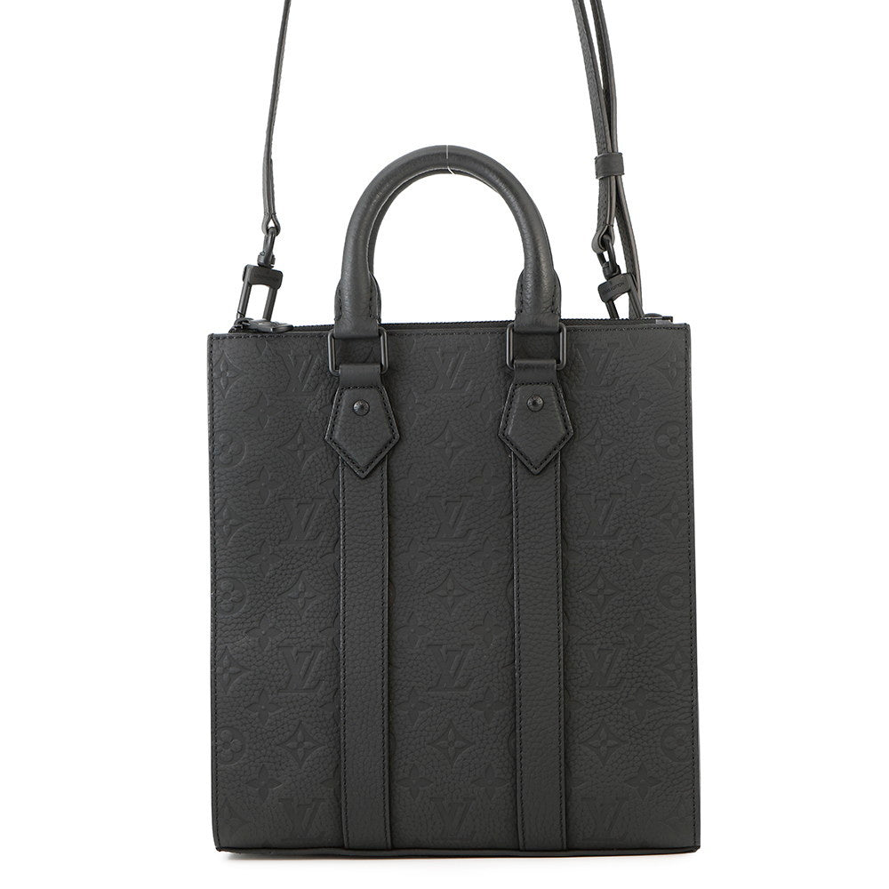 LOUIS VUITTON Sac Plat BlackM21884 Monogram・Taurillon