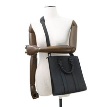 将图像加载到图库查看器中，LOUIS VUITTON Sac Plat BlackM21884 Monogram・Taurillon
