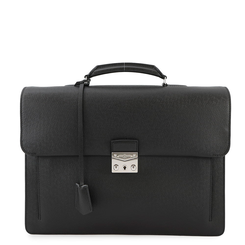 LOUIS VUITTON Associe Cartable NoirM33418 Taiga Leather