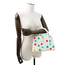 Load image into Gallery viewer, LOUIS VUITTON Capucines LVxYK White/MulticolorM21637 Taurillon Leather Painted Dot Size BB
