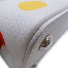 将图像加载到图库查看器中，LOUIS VUITTON Capucines LVxYK White/MulticolorM21637 Taurillon Leather Painted Dot Size BB
