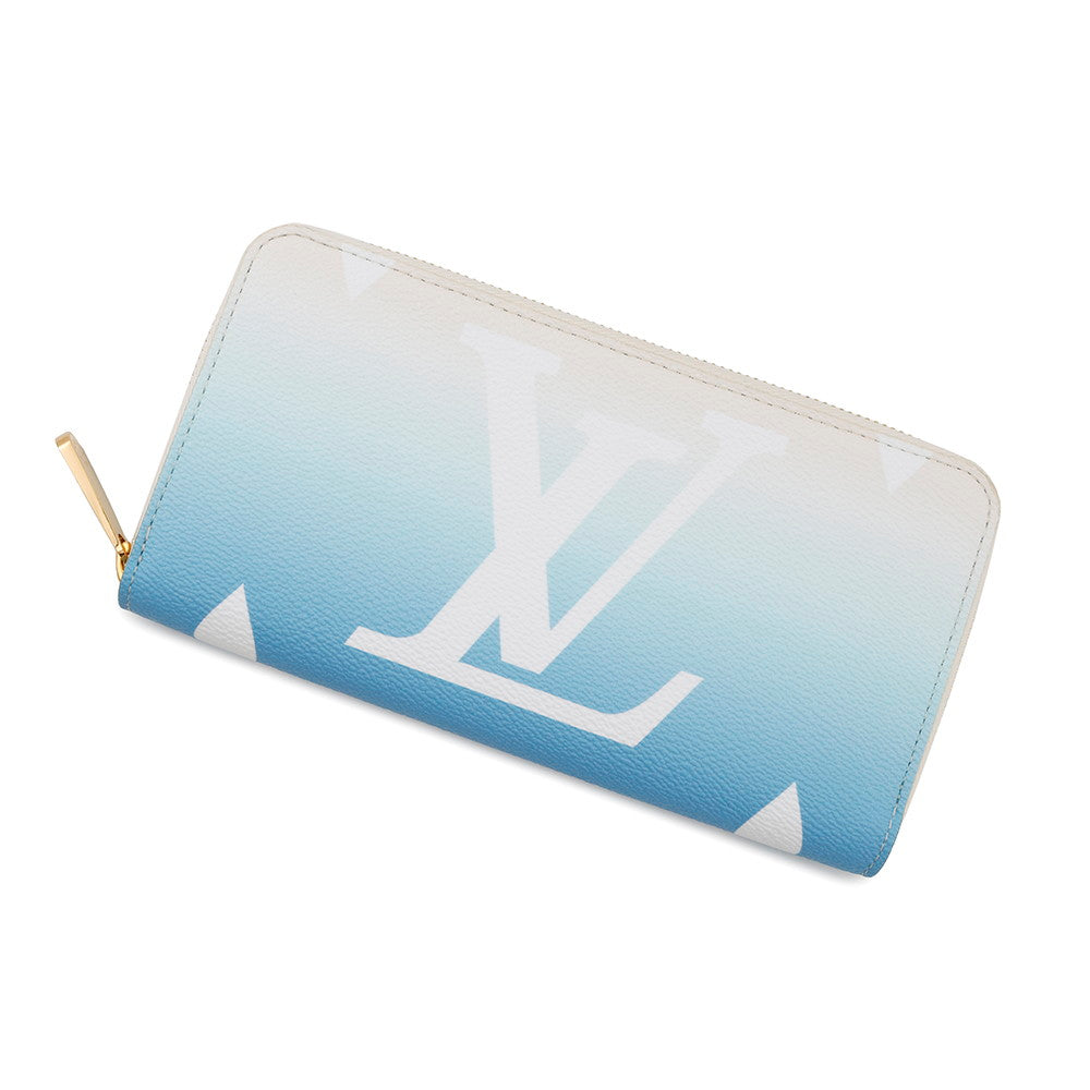 LOUIS VUITTON Zippy Wallet by the Pool Collection Blue/WhiteM80360 Monogram