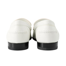 将图像加载到图库查看器中，HERMES Mocassins Loafers Kennedy White Leather Size 36H
