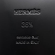 将图像加载到图库查看器中，HERMES Mocassins Loafers Kennedy White Leather Size 36H
