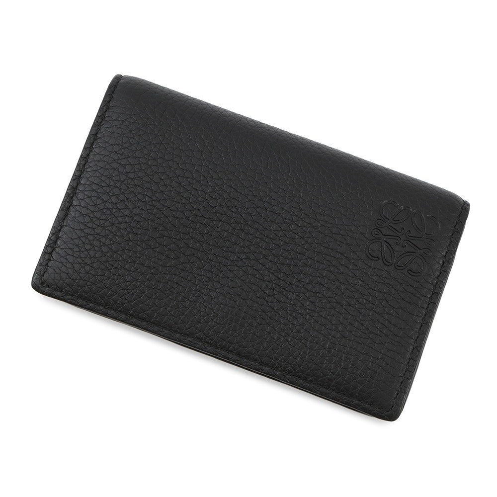 LOEWE Anagram Business Card Holder BlackC660M97X05 Soft Grained Calf Leather