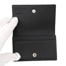 将图像加载到图库查看器中，LOEWE Anagram Business Card Holder BlackC660M97X05 Soft Grained Calf Leather
