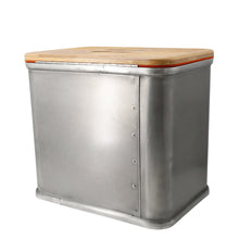 Load image into Gallery viewer, HERMES Grooming Box Silver/Brown Aluminum Wood
