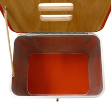 Load image into Gallery viewer, HERMES Grooming Box Silver/Brown Aluminum Wood
