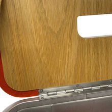 Load image into Gallery viewer, HERMES Grooming Box Silver/Brown Aluminum Wood
