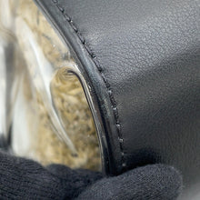 将图像加载到图库查看器中，CHANEL Matelasse 2-Way Tote Transparent/Black/BeigeAS0517 Plastics Leather Raffia
